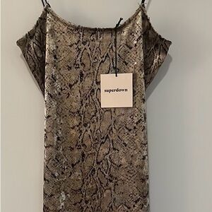 superdown Snake Print Camisole